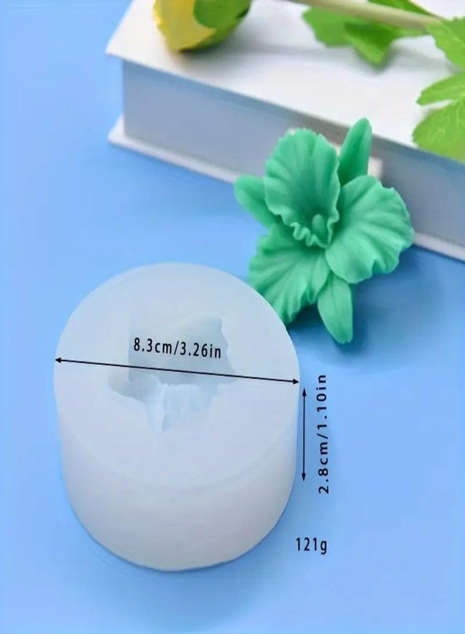 Skytail Peony Orchid Flower Silicone Candle Mould for Chocolate Fondant Candy Cake Decoration Cupcake Topper Jelly Dessert Wax Melts Soap Bath Bomb Floral Carnation Resin Craft Jewelry Mold - Image 2